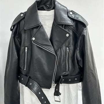 Jacket Motorcycle Clothing Short Coat Lady T Fashions