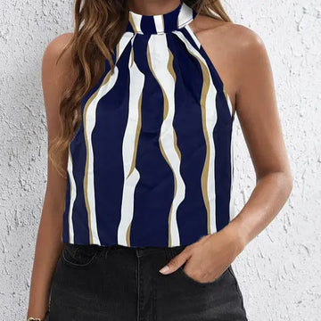 Ladies' Fashionable And Sexy Off Shoulder Hanging Neck Suspender Top Lady T Fashions