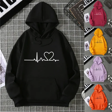 2025 Winter New Women's Hoodie High Street Unisex style Double Pockets Sweatshirts Outerwear Plus-Size Women's Clothing CYXX247 - Lady T Fashions