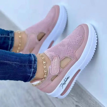 Pink Sneakers Women Shoes Woman Tennis Shoes Canvas Shoe Female Casual Shoes Ladies Sport Shoes Platform Sneaker Hollow Out Shoe Lady T Fashions