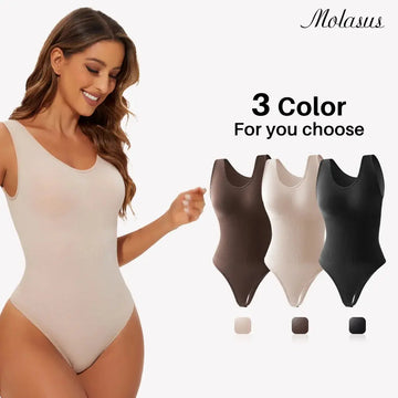 Seamless Shapewear Bodysuit for Women Body Shaper Thong Body Shaping Sculpting Breast Slimming Wide Shoulder Straps Shapers New - Lady T Fashions
