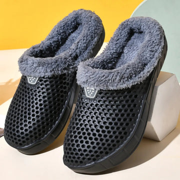Couple Style Men's and Women's Cotton Slippers Winter Warm Plus Velvet Thickened Clogs Mule Shoes Lady T Fashions