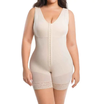 Women Full Body Shapewear Bodysuit for Abdomen Control High Compression Reducing and shaper girdles Zipper Crotch Shapewear Faja - Lady T Fashions