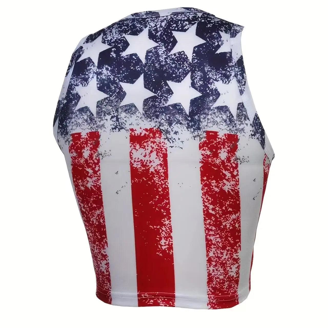 Ladies' Holiday Flag Print Fashion Versatile Vacation Style Camisole Top Lady T Fashions