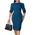 Round Neck Ol Sheath African Dress Lady T Fashions