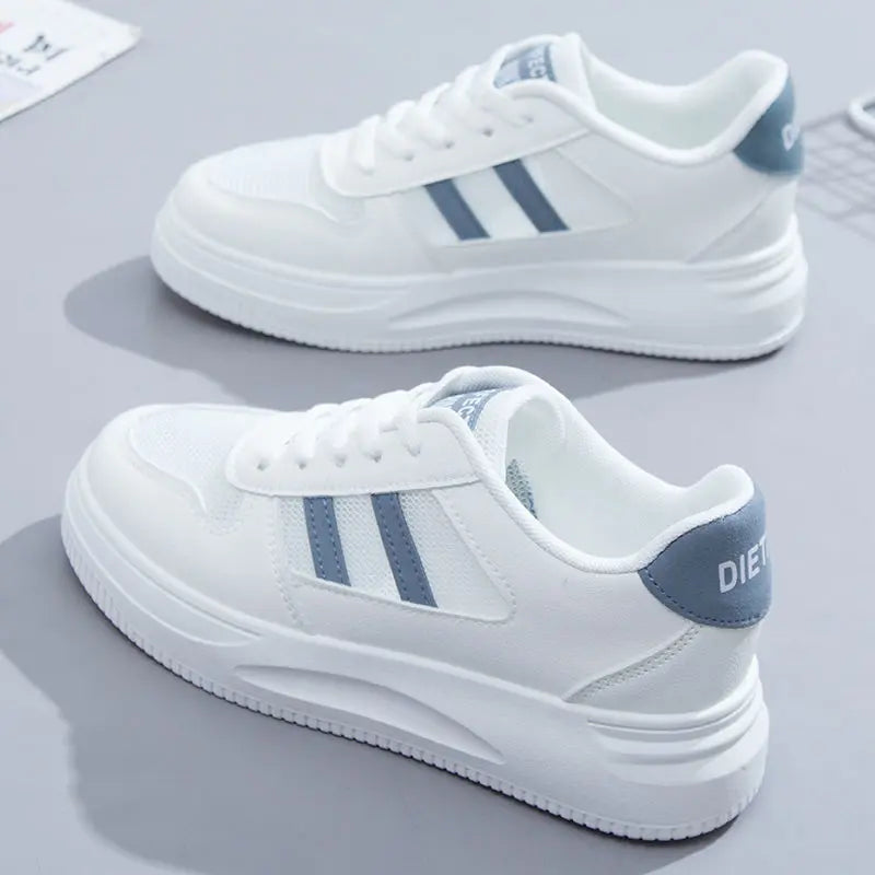 Women's All-matching Casual Sports Leather Summer White Sneakers Internet Celebrity Lady T Fashions