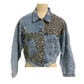 Women's Cropped Distressed Denim Jacket Ripped Button Down Jean Jacket Long Sleeve Casual Streetwear Coat Lady T Fashions