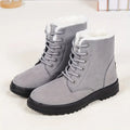 [Winter Snow Boots] Slip-Resistant & Plush Lined Women's Winter Snow Boots | PU Sole, Lace-Up Closure, Cushioned Insole - Cold Weather Boots for Everyday & Formal Outfits - Extended Sizes up to US Women's 44 (EU 43) - Black B Lady T Fashions
