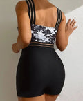 Ladies' Printed One-piece Cross Fashion Jumpsuit Lady T Fashions