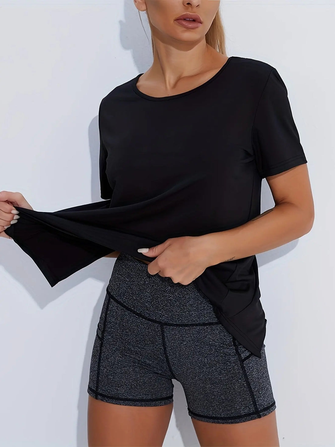 Women's Workout T-Shirt - Breathable Quick-Dry For Gym & Running Lady T Fashions