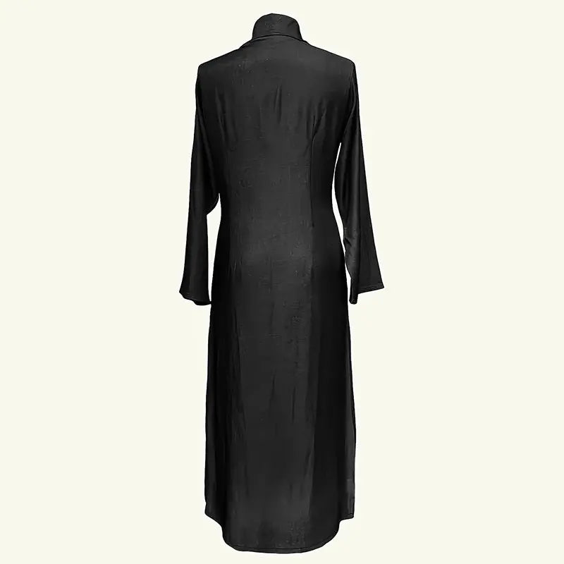 Womens Casual Button Down Denim Maxi Dress Long Sleeve Long Jean Dresses With Pockets Lady T Fashions