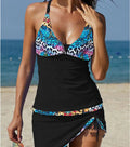 Swimsuit Women's Seaside Vacation Drawstring V-neck Sexy Split Lady T Fashions