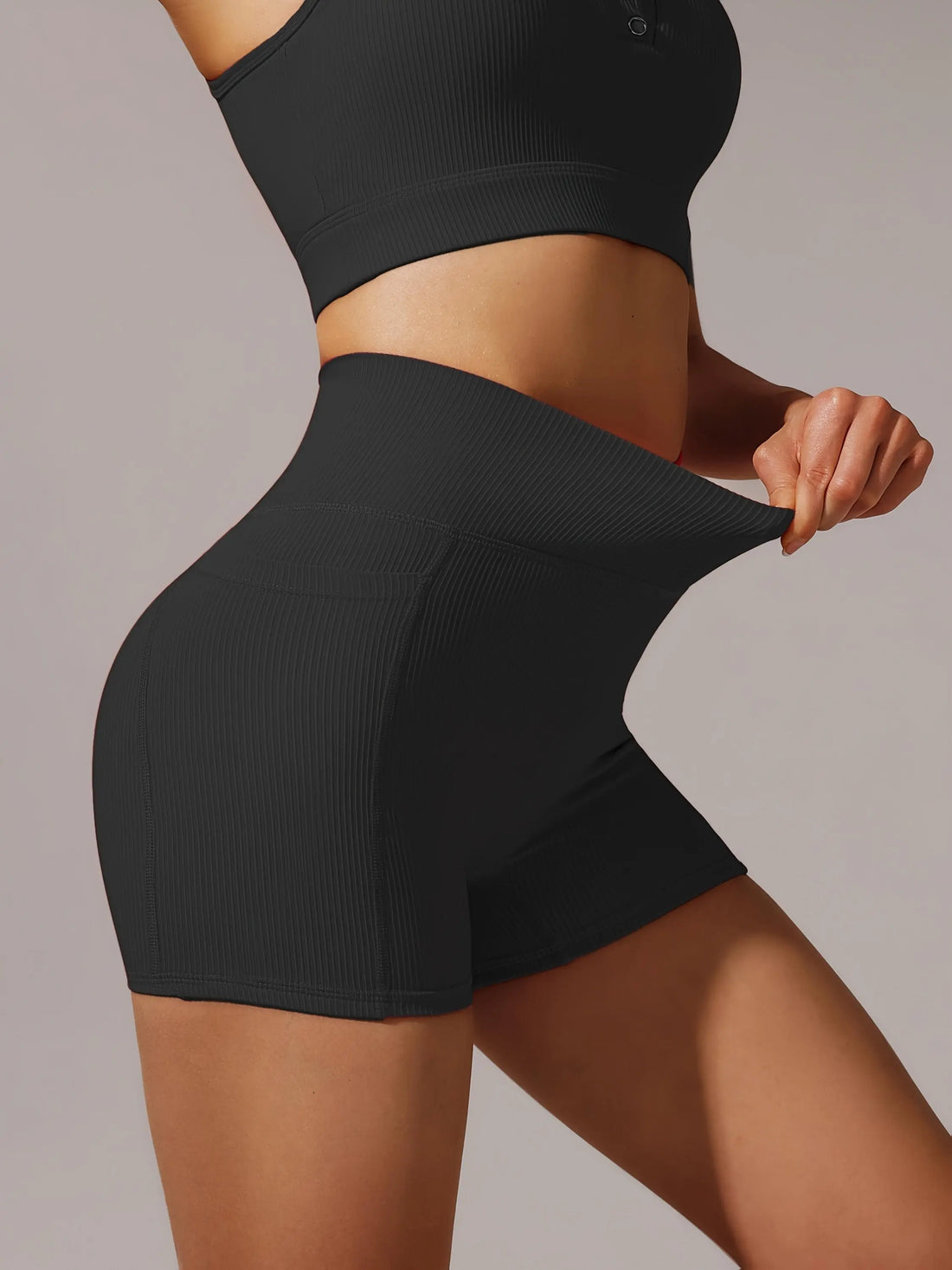 Women's High-Waisted Yoga Shorts - Breathable Workout Shorts For Running & Gym Lady T Fashions