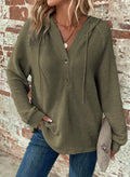 V-neck Long Sleeve Pullover Leisure Sports Sweater Lady T Fashions