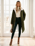 Women's Winter Long Sleeve Zip Up Hooded Cotton Padded Coat Lady T Fashions