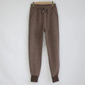 All-match ins wind net red solid color strap slim trousers Lady T Fashions