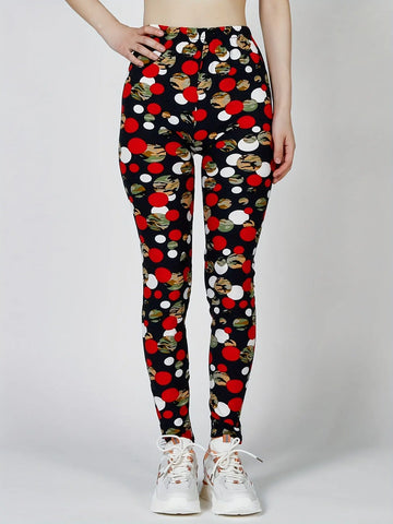 [Floral Leggings] High Waist Floral Printed Women's Leggings | Casual Sweatpants Pants Lady T Fashions