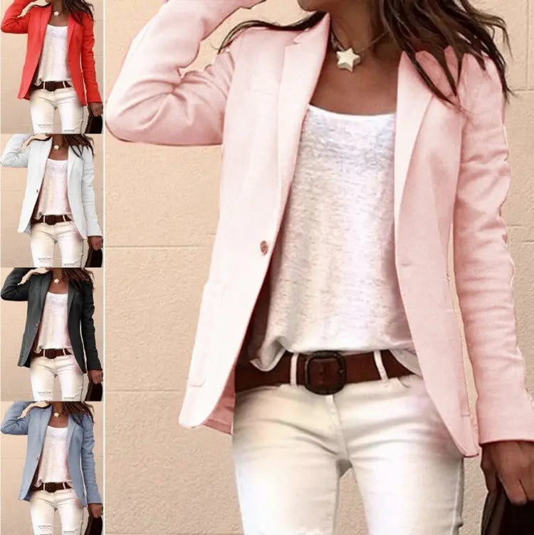 Candy-colored long-sleeved suit Lady T Fashions