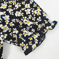 Women's Puff Sleeve Floral Midi Dress Elegant Square Neck Boho Side Split Dresses Lady T Fashions