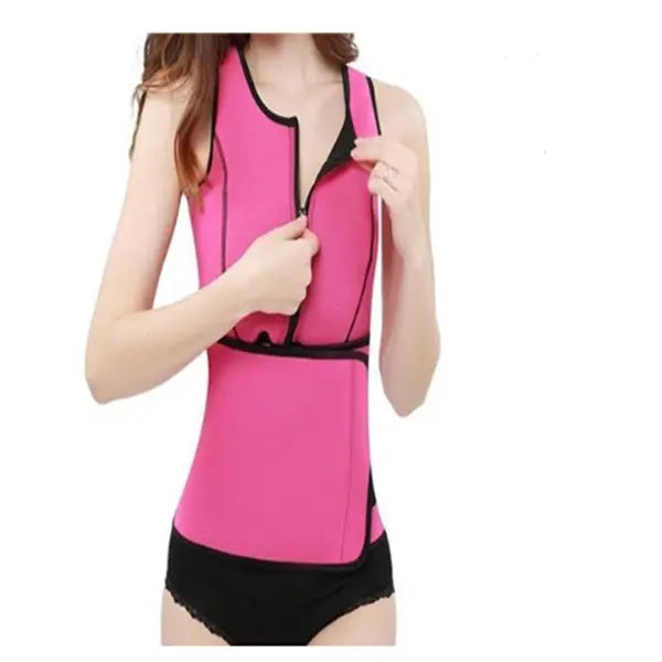 Rubber Body Sculpting Waistband Sports Waistcoat Lady T Fashions
