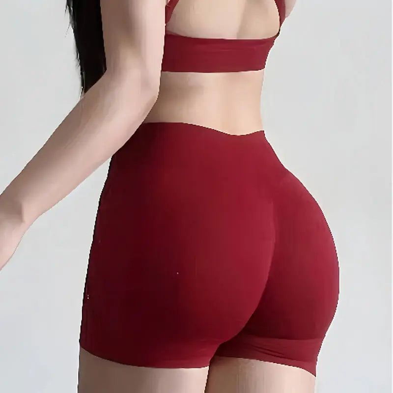 High-Waisted Yoga Shorts - Quick-Dry & Squat-Proof Lady T Fashions