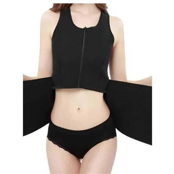 Rubber Body Sculpting Waistband Sports Waistcoat Lady T Fashions