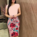 Printed Office Midi Pencil Dress Large Women Dress Lady T Fashions