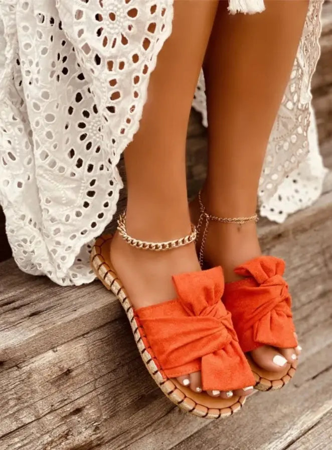 New Style Bow Beach Outdoor Sandals Lady T Fashions