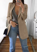 Lapel Slim Cardigan Temperament Blazer Lady T Fashions
