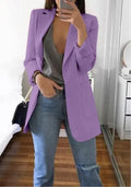 Lapel Slim Cardigan Temperament Blazer Lady T Fashions