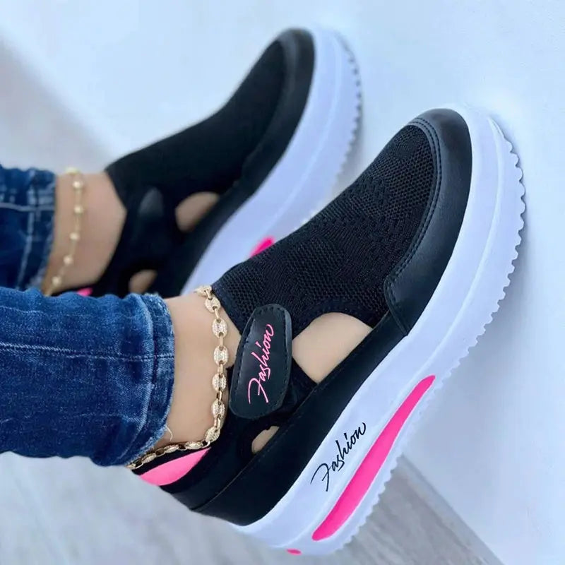 [Lightweight Sport Shoes] Lightweight Women's Casual Sport Shoes - All-season Fabric Upper, PU Sole, Stabilizing Support, Breathable Mesh, Solid Color, Fabric Inner and Insole, No Printing, for Ladies Lady T Fashions