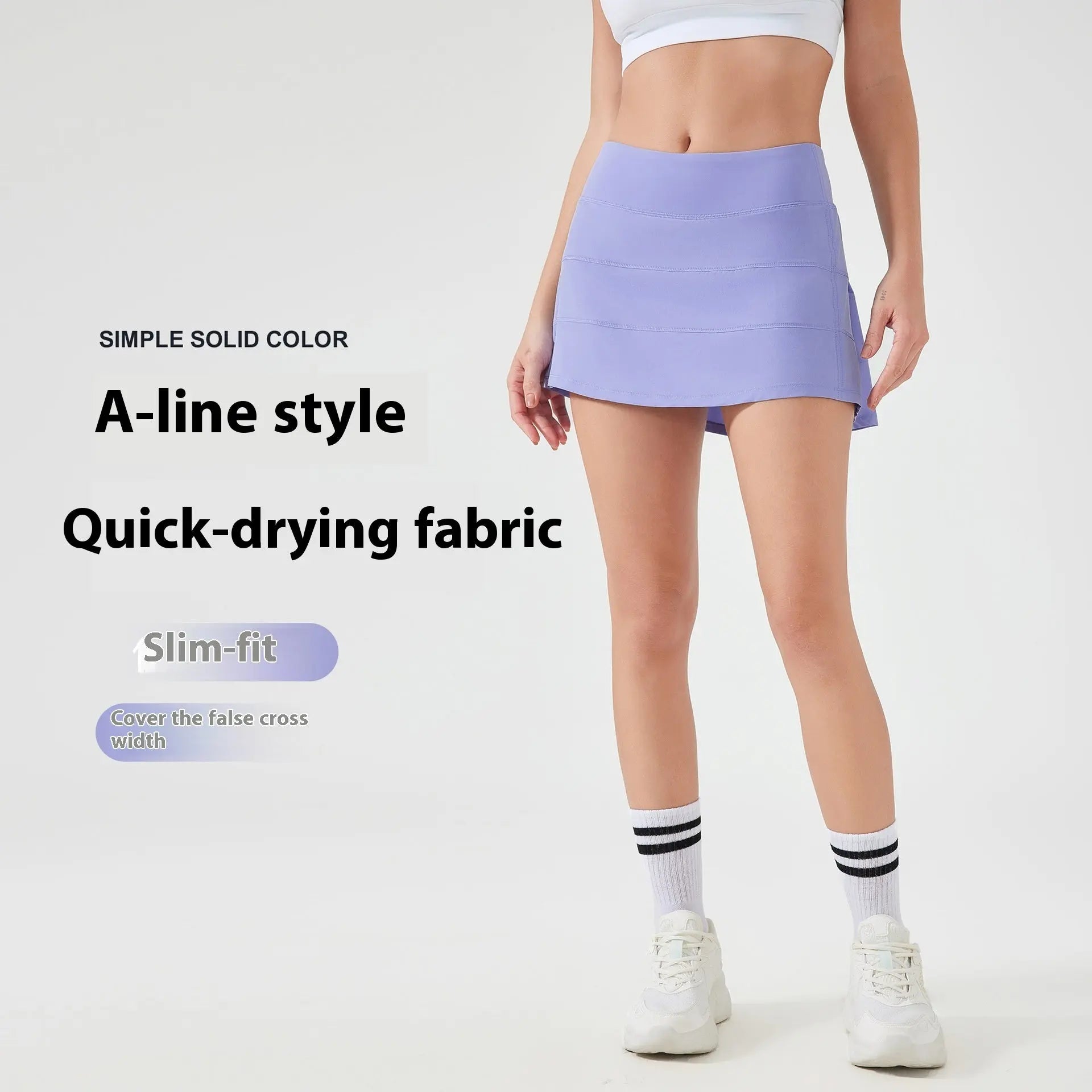 Women's Sports Short Skirt Anti-exposure Slimming Cover Lady T Fashions
