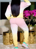Plus Size Women 2 Piece Tracksuit Sets Printed Hoodie Sweatshirt And Jogging Sweatpants Lounge Winter Outfits Sweatsuits Lady T Fashions