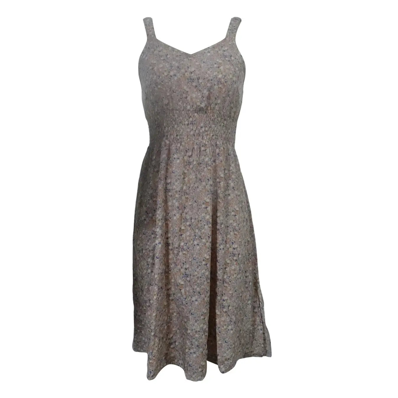 Ladies' V-neck Printed Floral Print Backless Elastic Shoulder Strap Fashionable A-list Dress Lady T Fashions