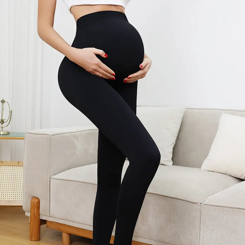 3 Pack Maternity High-Waisted Seamless Yoga Pants For Women - Tummy Support Fitness Leggings Lady T Fashions