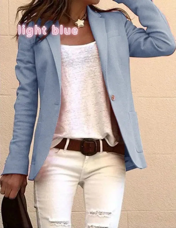 Candy-colored long-sleeved suit Lady T Fashions