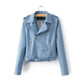 autumn and winter women's clothing coat Korean version of the Korean version of women's leather jacket fashion women's clothing wholesale Lady T Fashions