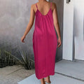 Women's Casual Summer Spaghetti Straps Maxi Dress With Pockets Loose Fit Long Dress Lady T Fashions