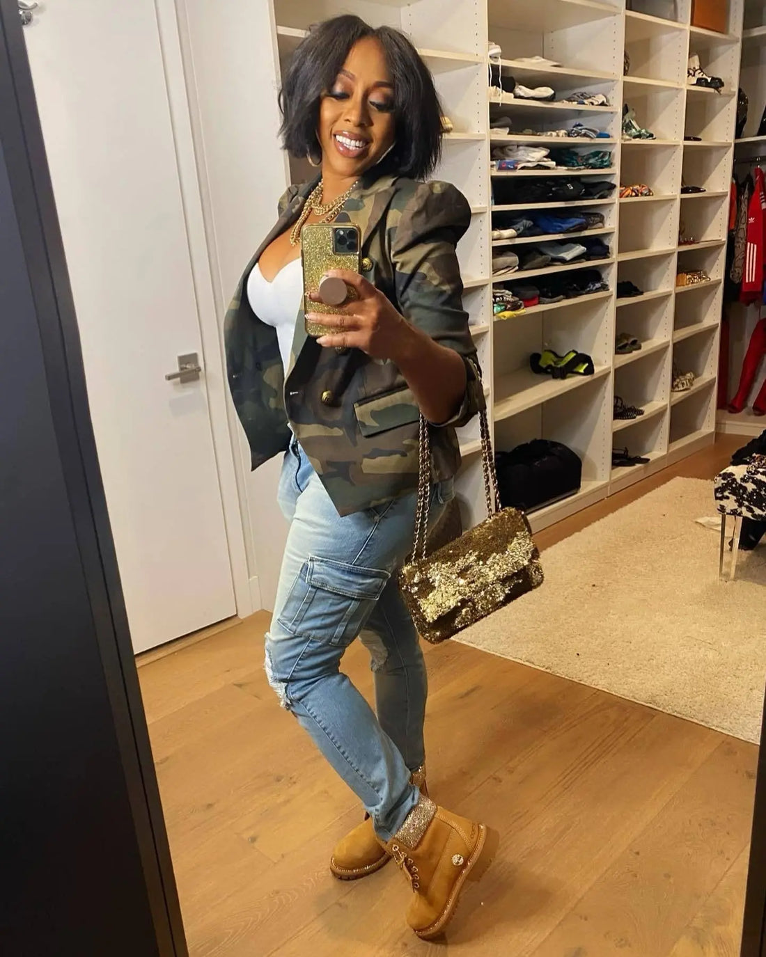 Elegant Women's Camo Print Jacket - Chic Double-Breasted, Long Sleeve Outerwear With Flap Pockets, Polyester, Perfect For Spring-Fall, Cute Jacket Amazon Does Not Sell Lady T Fashions