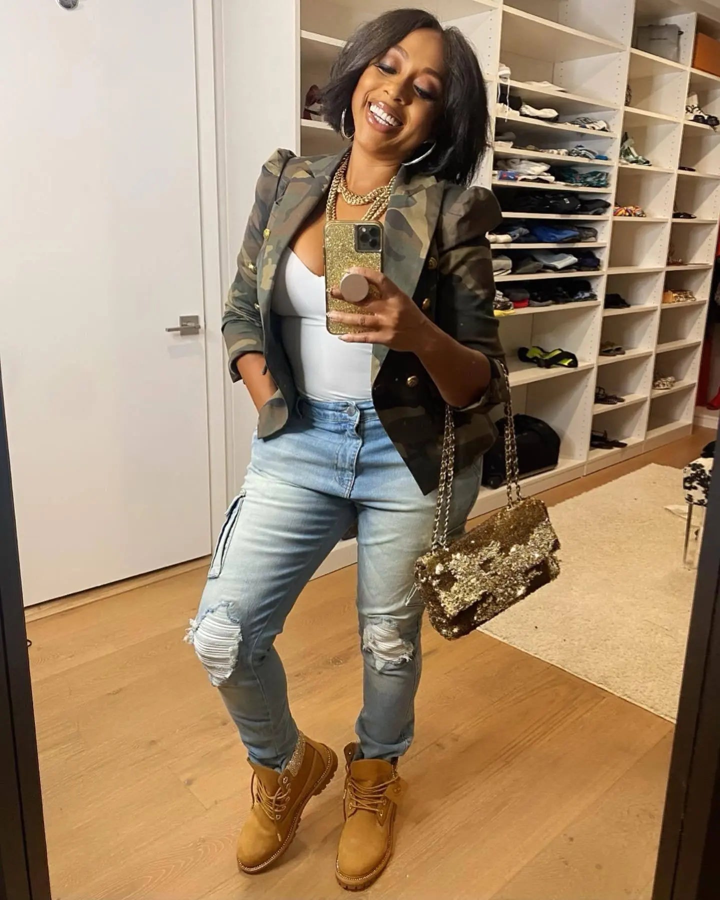Elegant Women's Camo Print Jacket - Chic Double-Breasted, Long Sleeve Outerwear With Flap Pockets, Polyester, Perfect For Spring-Fall, Cute Jacket Amazon Does Not Sell Lady T Fashions