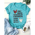 Chicken Shirt For Women Funny Shirts Cute Graphic Tees Casual Short Sleeve Tops Lady T Fashions