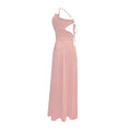 Women's Sexy Deep V Neck Maxi Dress Spaghetti Strap Sleeveless Backless High Slit Long Dress Lady T Fashions