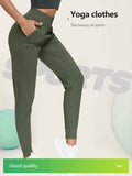 High Waist Yoga Pants With Pockets Leggings For Women Tummy Control Workout Leggings For Running Fitness Yoga Lady T Fashions