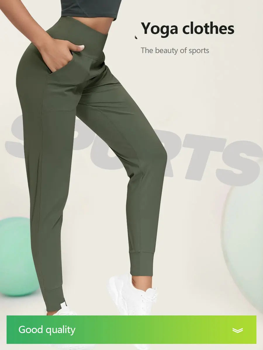High Waist Yoga Pants With Pockets Leggings For Women Tummy Control Workout Leggings For Running Fitness Yoga Lady T Fashions