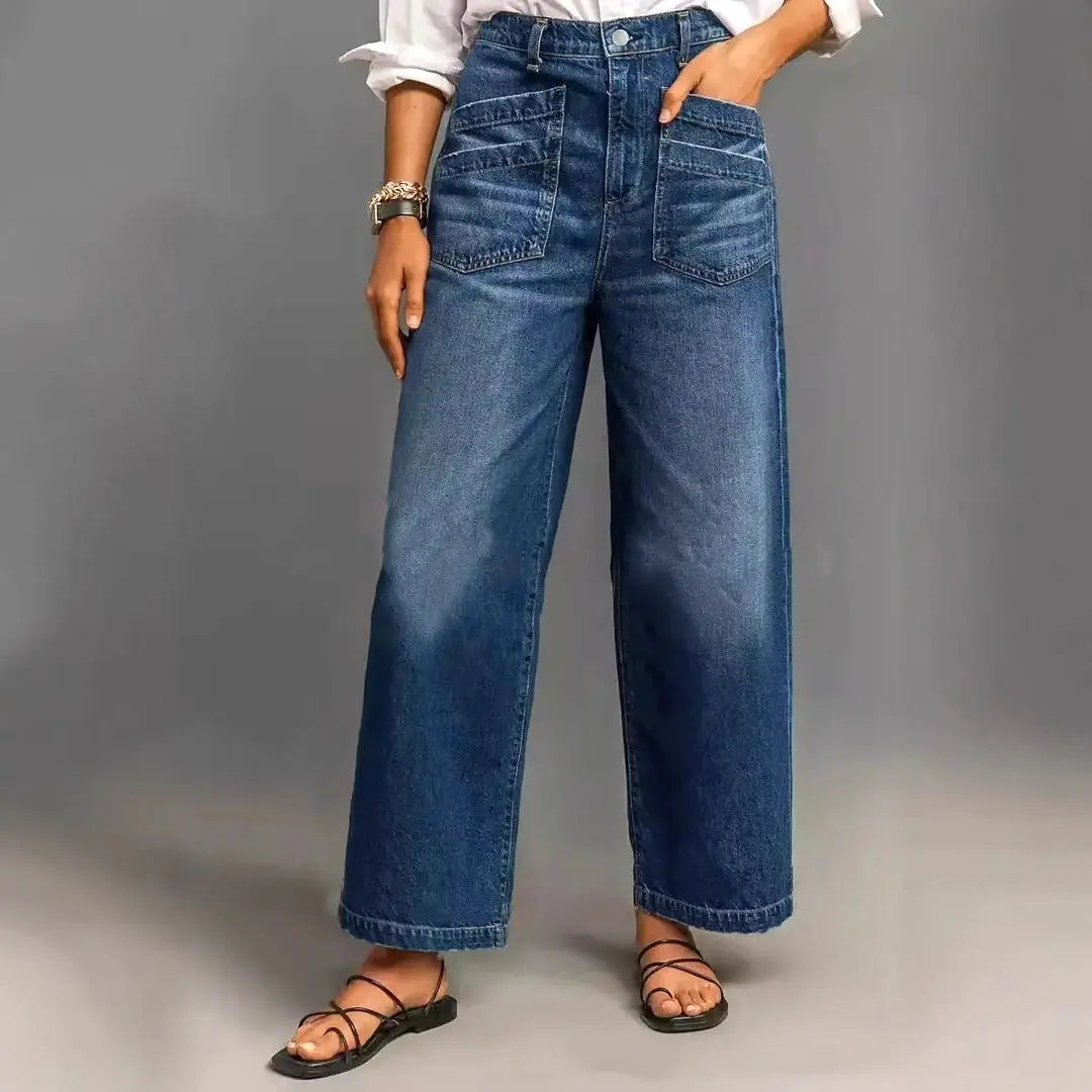 Stretch Wide-leg Pants Women's Loose Pants Lady T Fashions