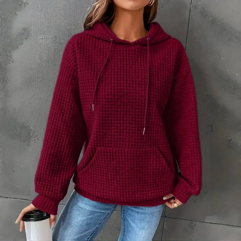 Women's Loose Fitting Hooded Long Sleeved Sweatshirt Lady T Fashions