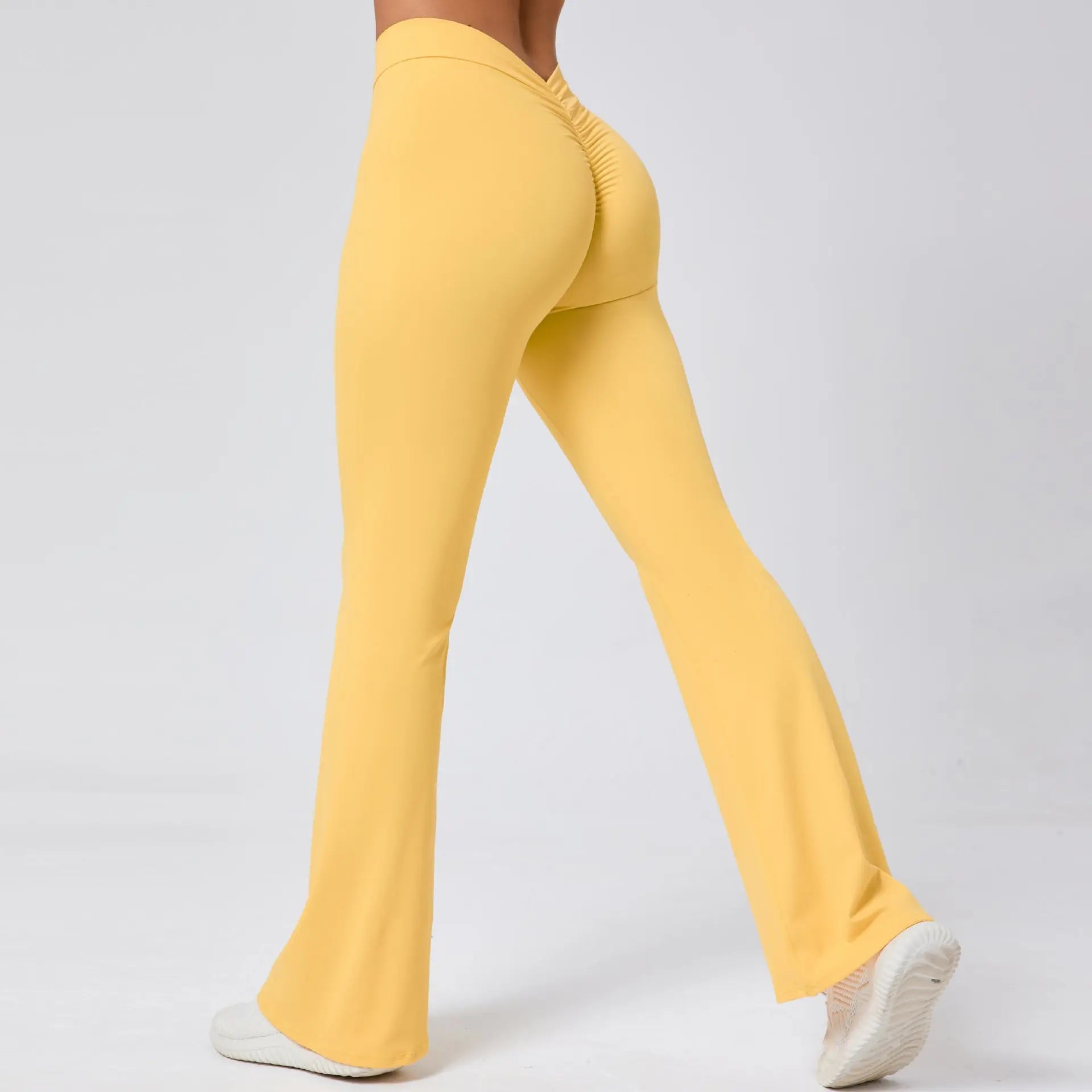 Ladies' Hip Lifting Yoga V Waist Bell-bottom Pants Lady T Fashions