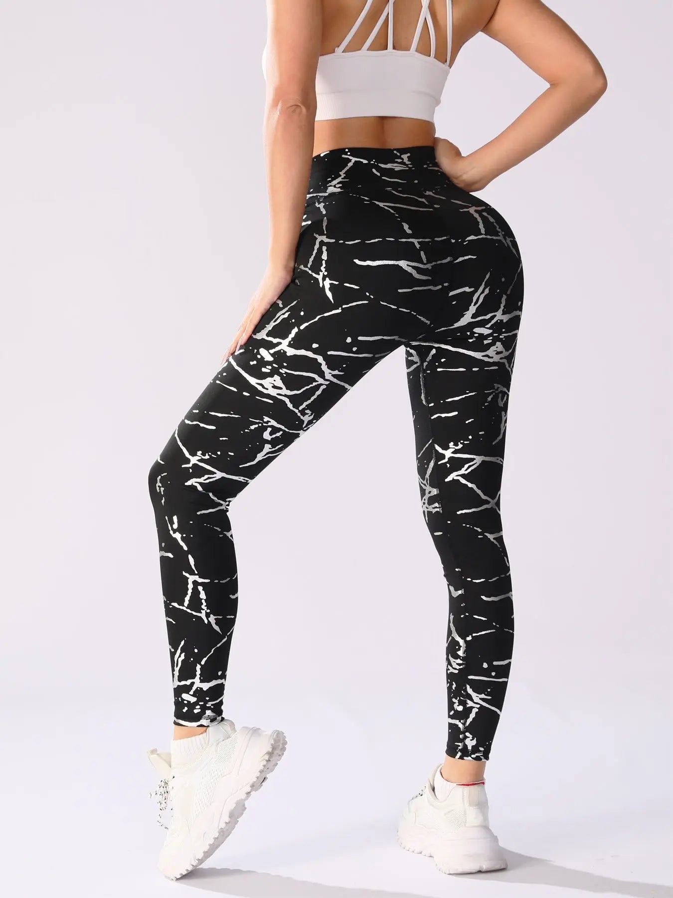 Bronzing Yoga Pants Women's High Waist Hip Lift Sun Protection Lady T Fashions