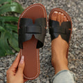 Plus Size Open Toe Flat Cool Women's Slippers Lady T Fashions