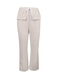 Women's Solid Color Casual Drawstring Tied Sports Pants Lady T Fashions